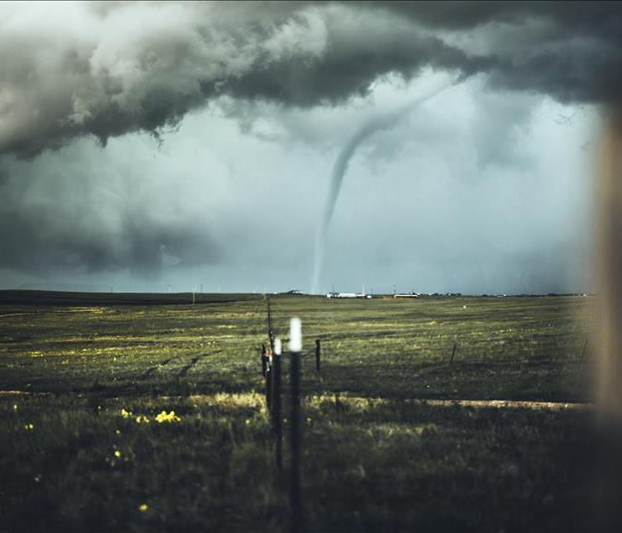 tornado moving through a farm